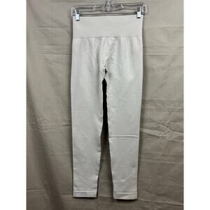 Halara Gray Seamless Flow High Waisted Ruched Yoga Leggings, Size L